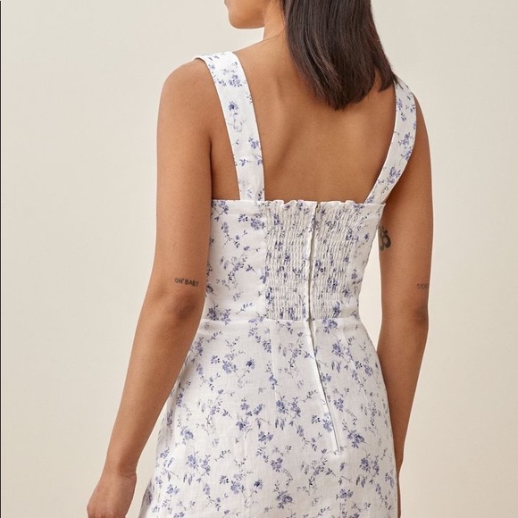 Reformation Elettra Sinead Dress Size 10 - Picture 3 of 10